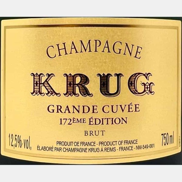 Champagne Grande Cuvee 172 Edition Brut AOC Gift box - Krug