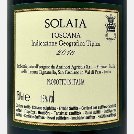 Solaia Toscana IGT 2018 – Antinori Tenuta Tignanello