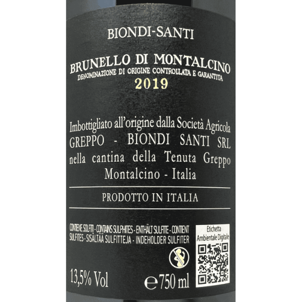 Brunello di Montalcino DOCG 2019 - Biondi Santi