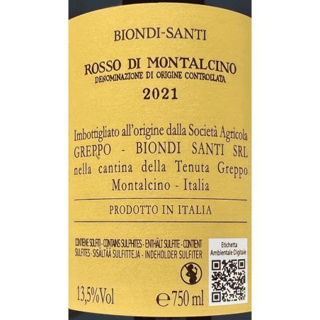 Rosso di Montalcino DOC 2021 - Biondi Santi