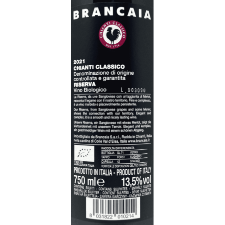 Chianti Classico Riserva DOCG 2021 Bio - Brancaia