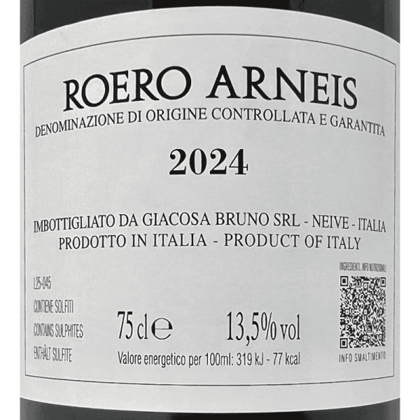 Roero Arneis DOCG 2024 - Bruno Giacosa