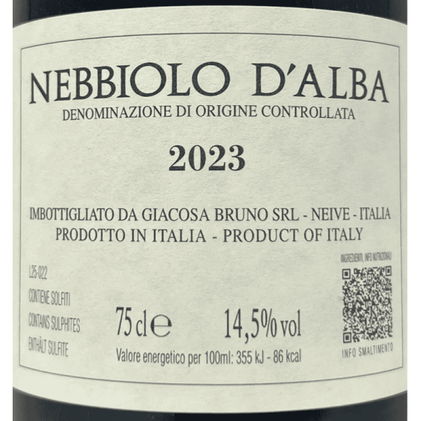 Nebbiolo d´Alba DOC 2023 - Bruno Giacosa