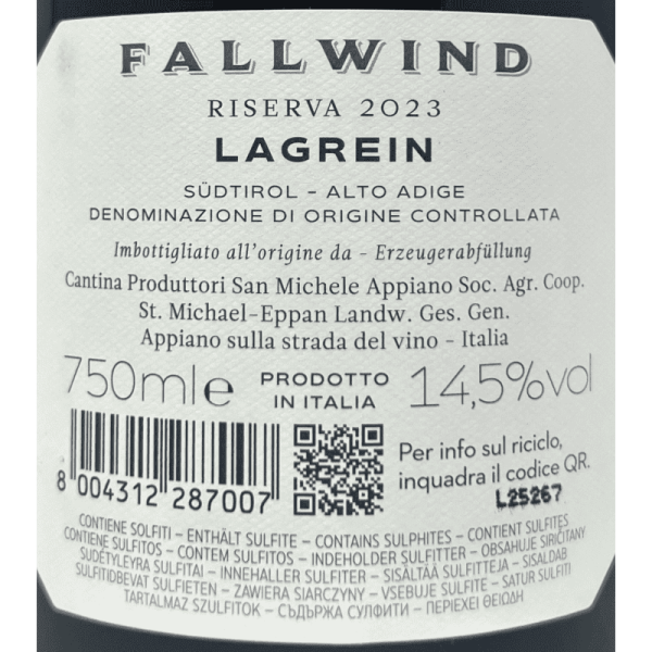 Lagrein Riserva Fallwind Alto Adige...
