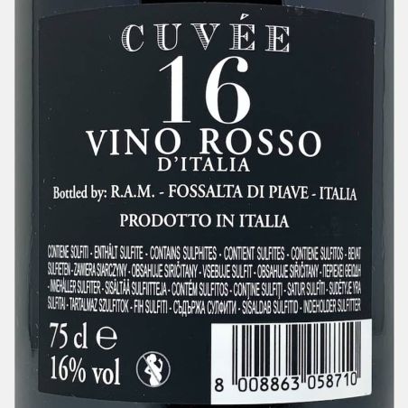 Cuvee 16 Limited Edition Vino Rosso d´Italia - Botter