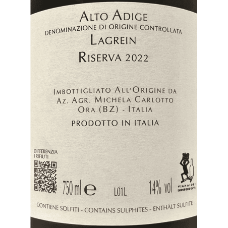 Lagrein Riserva Di Ora in Ora Alto Adige DOC 2022 - Carlotto Ferruccio