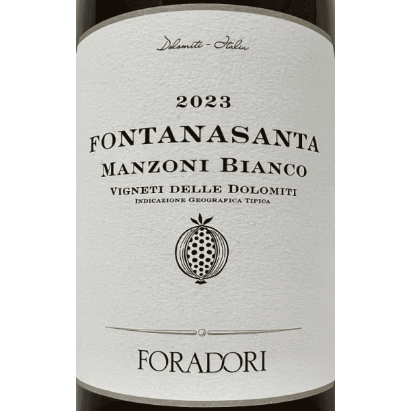 Manzoni Bianco Fontanasanta Vigneti delle Dolomiti IGT 2023 Bio - Elisabetta Foradori