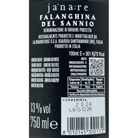 Falanghina del Sannio Janare DOP 2024 - La Guardiense