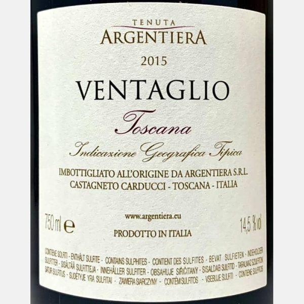 Ventaglio Toscana IGT 2015 Wooden Case - Tenuta Argentiera Ventaglio Toscana IGT 2015 Wooden Case - Tenuta Argentiera