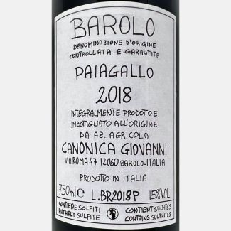 Barolo Paiagallo DOCG 2018...