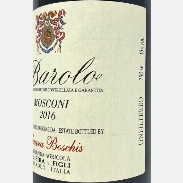 Barolo Mosconi DOCG 2016 Bio - E. Pira & Figli Chiara Boschis Barolo Mosconi DOCG 2016 Bio - E. Pira & Figli Chiara Boschis
