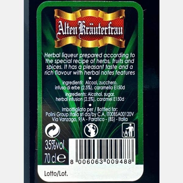 Amaro Alten Kräuterfrau 0,7L 35% Vol. Amaro Alten Kräuterfrau 0,7L 35% Vol.