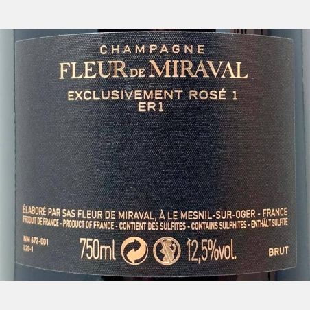 Champagne Fleur de Miraval Exclusivement Rosé ER1 - Brad Pitt, Angelina Jolie, Famille Perrin & Péters