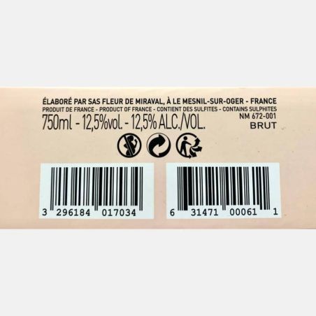 Champagne Fleur de Miraval Exclusivement Rosé ER1 - Brad Pitt, Angelina Jolie, Famille Perrin & Péters