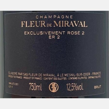 Champagne Fleur de Miraval Exclusivement Rosé ER2 - Brad Pitt, Angelina Jolie, Famille Perrin & Péters
