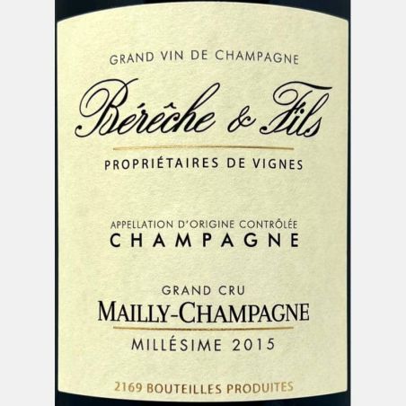 Champagne Mailly Grand Cru AOC 2015 - Bérêche & Fils