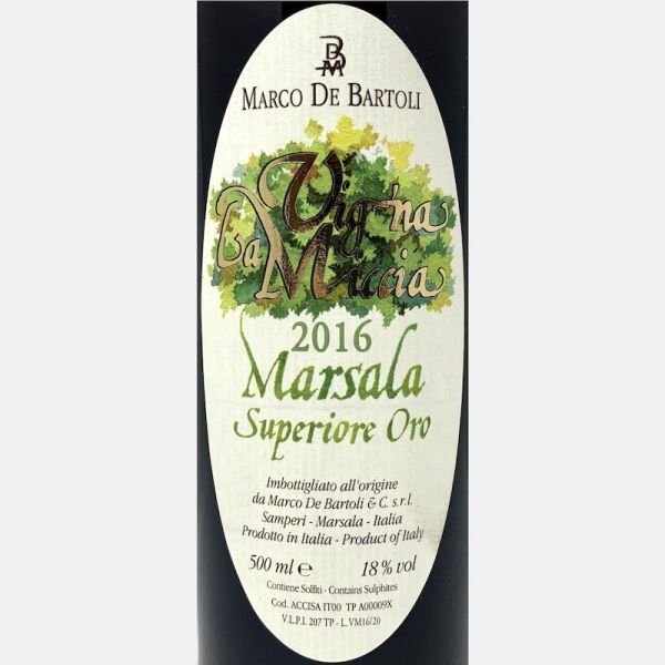 Marsala Superiore Oro Riserva Vigna La Miccia DOC 2016 0,5L - Marco de Bartoli