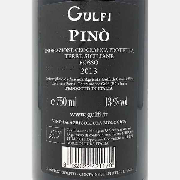 Pinot Nero Pinò Terre Siciliane IGT 2013 Bio - Gulfi Pinot Nero Pinò Terre Siciliane IGT 2013 Bio - Gulfi