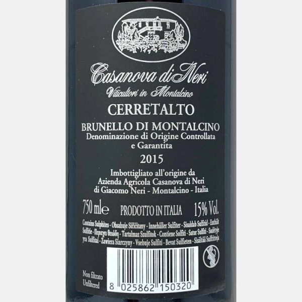 Brunello di Montalcino Cerretalto DOCG 2015 - Casanova di Neri Brunello di Montalcino Cerretalto DOCG 2015 - Casanova di Neri