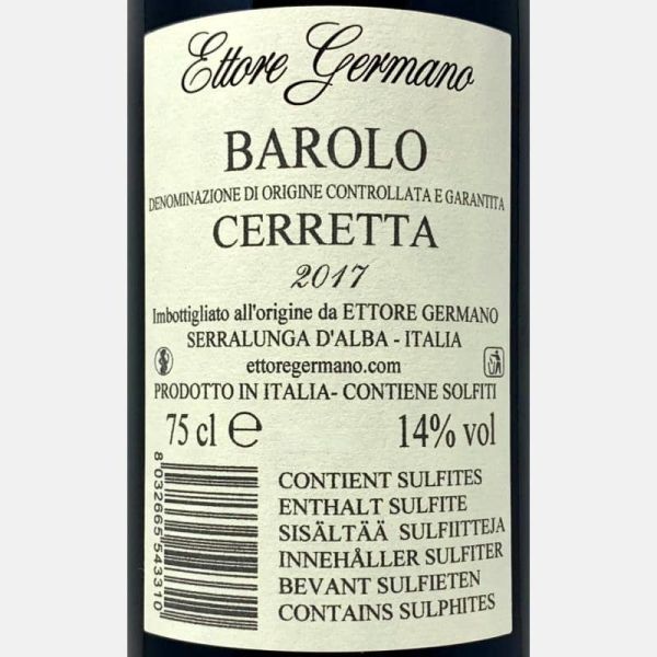 Barolo Cerretta DOCG 2017 - Ettore Germano Barolo Cerretta DOCG 2017 - Ettore Germano