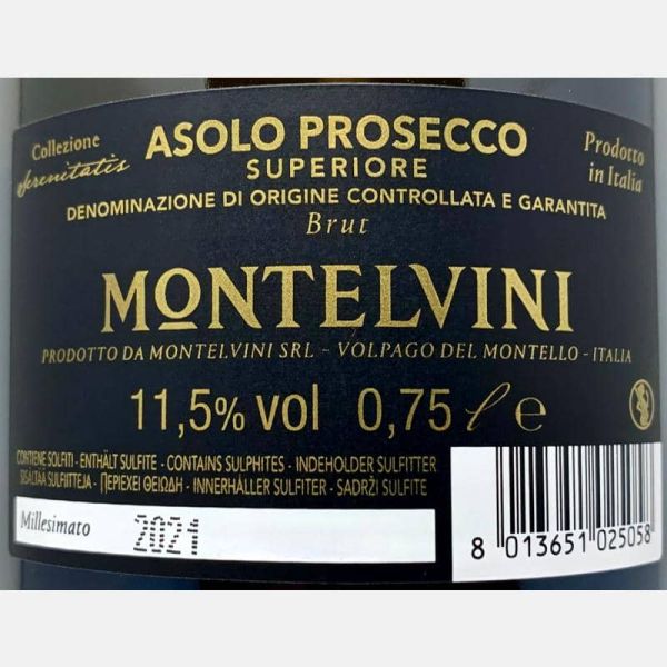 Prosecco Asolo Superiore FM333 Brut Millesimato DOCG 2021 - Montelvini Prosecco Asolo Superiore FM333 Brut Millesimato DOCG 2021 - Montelvini