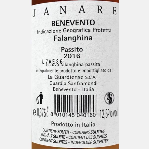 Passito di Falanghina del Sannio Janare Laureto IGP 2016 0,375L - La Guardiense Passito di Falanghina del Sannio Janare Laureto IGP 2016 0,375L - La Guardiense
