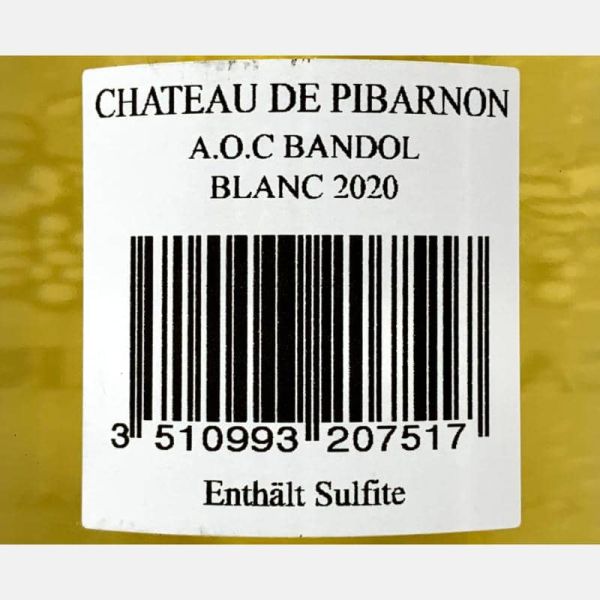 Bandol Blanc AOC 2020 Bio - Chateau de Pibarnon Bandol Blanc AOC 2020 Bio - Chateau de Pibarnon
