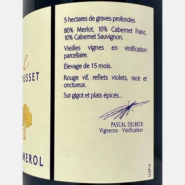 Lalande de Pomerol Bordeaux Rouge AOC 2014 - Chateau Ame de Musset Lalande de Pomerol Bordeaux Rouge AOC 2014 - Chateau Ame de Musset