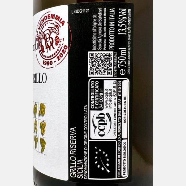 Grappoli del Grillo Sicilia DOC 2020 Bio - Marco de Bartoli Grappoli del Grillo Sicilia DOC 2020 Bio - Marco de Bartoli
