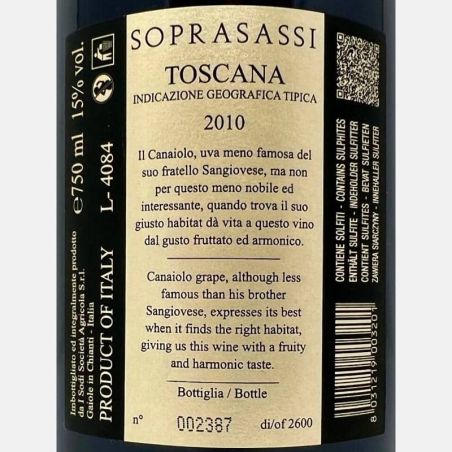 Soprasassi Rosso Toscana IGT 2010 - I Sodi