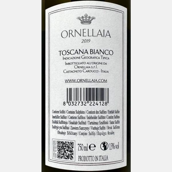 Ornellaia Bianco Toscana IGT 2019 - Tenuta dell'Ornellaia Ornellaia Bianco Toscana IGT 2019 - Tenuta dell'Ornellaia