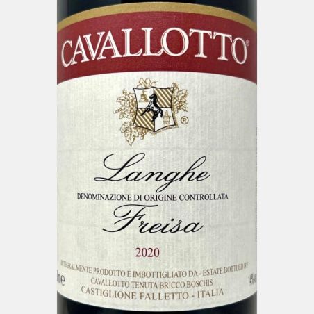 Freisa Langhe DOC 2020 Bio - Cavallotto