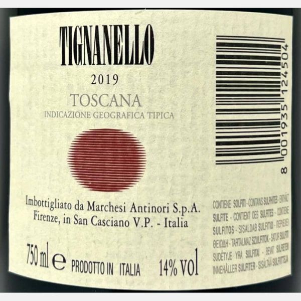 Tignanello Toscana IGT 2019 - Antinori Tenuta Tignanello Tignanello Toscana IGT 2019 - Antinori Tenuta Tignanello