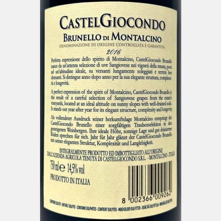 Brunello di Montalcino DOCG 2016 - Castelgiocondo, Frescobaldi