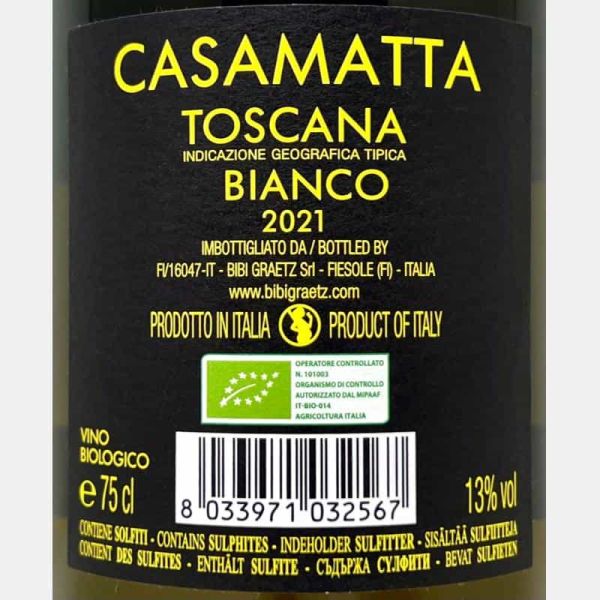 Casamatta Bianco Toscana IGT 2021 Bio...