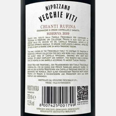 Chianti Rufina Riserva Nipozzano Vecchie Viti DOCG 2019 - Frescobaldi