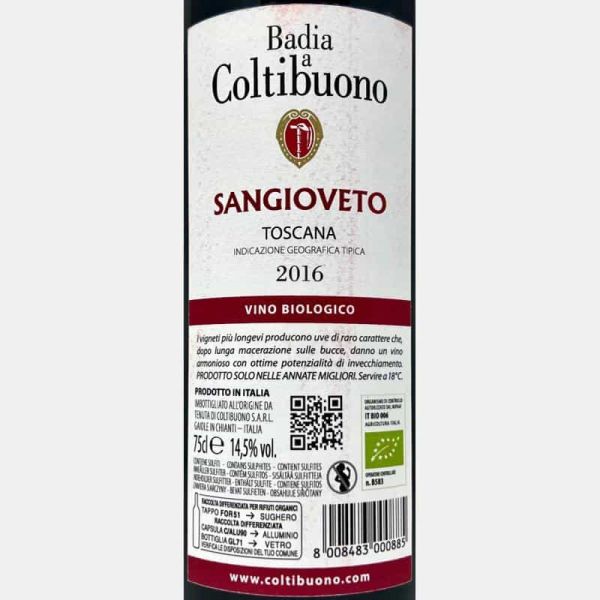 Sangioveto di Toscana IGT 2016 Bio -...