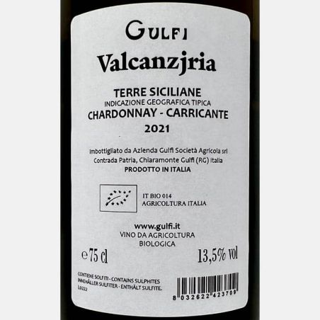 Chardonnay Carricante Valcanzjria Terre Siciliane IGT 2021 Bio - Gulfi