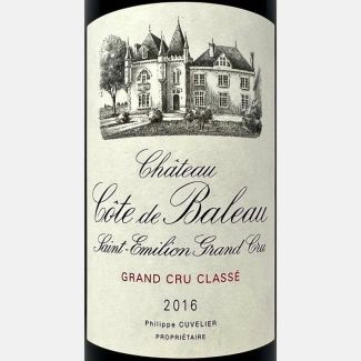 Saint-Emilion Grand Cru Classe AOC 2016 - Château Cote de Baleau