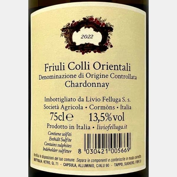 Chardonnay Friuli Colli Orientali DOC...