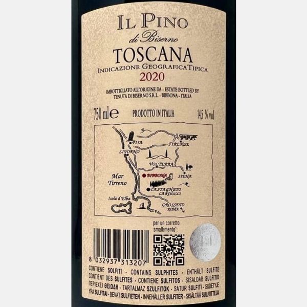 Il Pino di Biserno Toscana IGT 2020 - Tenuta di Biserno Il Pino di Biserno Toscana IGT 2020 - Tenuta di Biserno