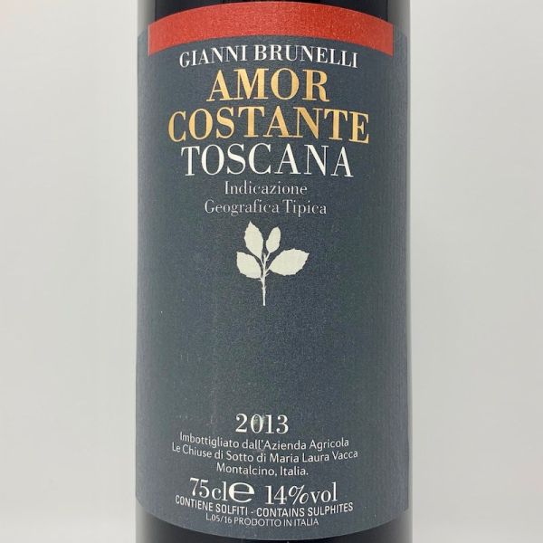 Amor Costante Rosso Toscana IGT 2013 - Gianni Brunelli Le Chiuse di Sotto Amor Costante Rosso Toscana IGT 2013 - Gianni Brunelli Le Chiuse di Sotto