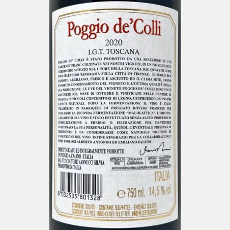 Poggio de´ Colli Cabernet Franc Toscana IGT 2020 - Piaggia