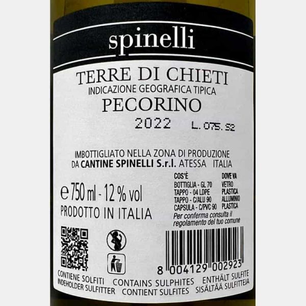 Pecorino Terre di Chieti IGT 2022 - Spinelli Pecorino Terre di Chieti IGT 2022 - Spinelli