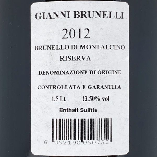 Brunello di Montalcino Riserva DOCG 2012 Magnum 1,5L - Gianni Brunelli Le Chiuse di Sotto Brunello di Montalcino Riserva DOCG 2012 Magnum 1,5L - Gianni Brunelli Le Chiuse di Sotto