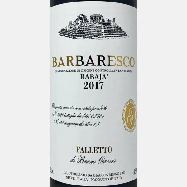 Barbaresco Rabaja DOCG 2017 - Bruno Giacosa