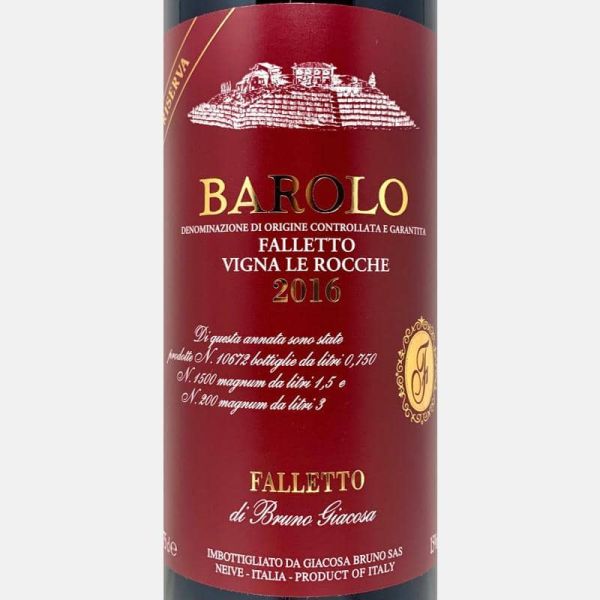 Barolo Falletto Vigna Le Rocche Riserva DOCG 2016 - Bruno Giacosa