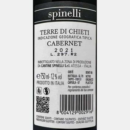 Cabernet Terre di Chieti IGT 2022 - Spinelli