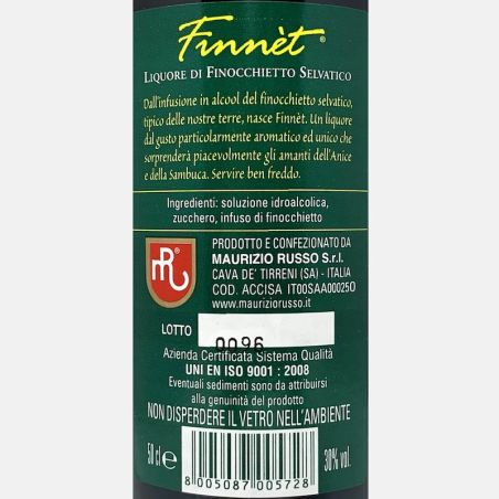 Liquore al Finnocchietto Selvatico Finnèt 0,5L 30% Vol. - Maurizio Russo