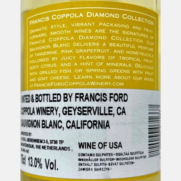 Sauvignon Blanc Diamond California 2020 - Francis Ford Coppola Sauvignon Blanc Diamond California 2020 - Francis Ford Coppola